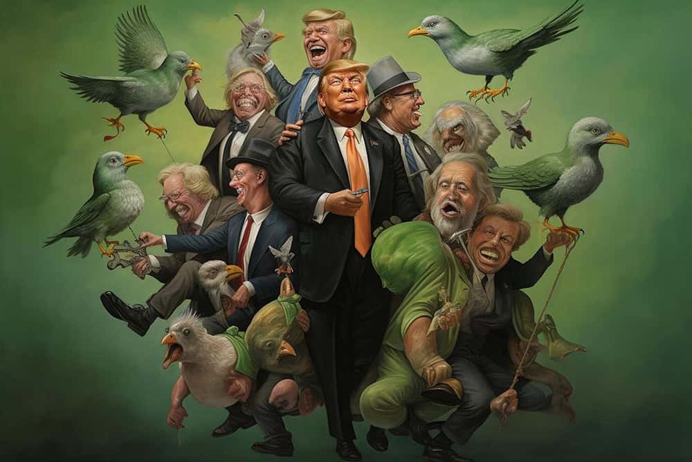 Georgia Vertes berichtet über Kunst als Mittel der politischen Satire